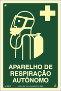 Placa / Sinalização - Referência EM10 - Aparelho de Respiração Autonomo