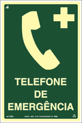 Placa / Sinalização - Referência EM3 - Telefone de Emergência