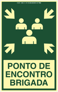 Placa / Sinalização - Referência S44 - Ponto de Encontro de Brigada