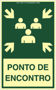 Placa / Sinalização - Referência S45 - Ponto de Encontro de Brigada
