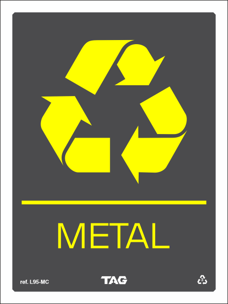 Placa / Sinalização Linha Grafite - Identificação de Ambientes - Referência L95-M