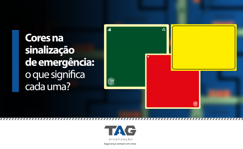 Cores na sinalização de emergência: o que significa cada uma?