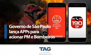 Governo de São Paulo lança APPs para acionar PM e Bombeiros
