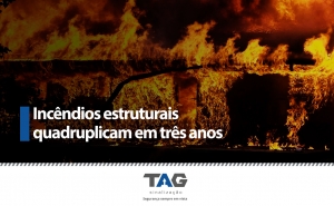 Incêndios estruturais quadruplicam em três anos