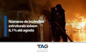 Números de incêndios estruturais sobem 6,1% até agosto