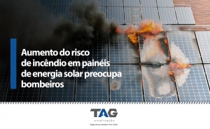 Aumento do risco de incêndio em painéis de energia solar preocupa bombeiros