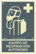 Placa / Sinalização - Referência EM10 - Aparelho de Respiração Autonomo