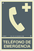 Placa / Sinalização - Referência EM3 - Telefone de Emergência
