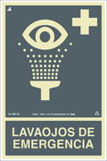 Placa / Sinalização - Referência EM7 - Lava-olhos de emergência