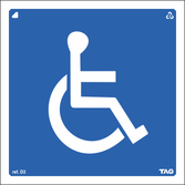 Placa / Sinalização - Referência d03 - Banheiro Deficiente Físico